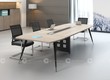 Mẫu Bàn Họp 8 Người Gỗ MDF Kết Hợp Chân Sắt Hiện Đại 