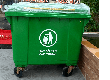 Xe gom rác 660 lít dung tích lớn phục vụ vận chuyển và gom rác đô thị 