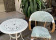 Ghế cafe mây nhựa khung nhôm 