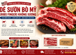 Giá thịt dẻ sườn bò nhập khẩu cạnh tranh nhất thị trường 