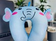 Gối kê cổ chữ U du lịch hạt xốp in hoạt hình vui nhộn siêu cute 
