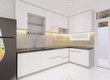 Tủ Bếp HDF An Cường Phủ Acrylic Bóng Gương Chữ L Hiện Đại 