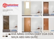 Khả năng chống cháy của cửa nhựa ABS Hàn Quốc 