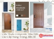 Cửa Nhựa Composite Màu Đơn Cao Cấp Sang Trọng, Bền Bỉ 