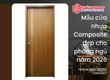 Mẫu cửa nhựa Composite đẹp cho phòng ngủ năm 2026 