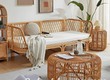 Sofa mây đóng caro 