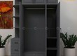 Tủ Quần Áo Gỗ Công Nghiệp Hiện Đại Kết Hợp Kệ Trang Trí 