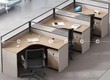 Bàn Làm Việc Nhân Viên Gỗ MDF Có Vách Ngăn Hiện Đại 