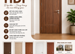 Cửa gỗ HDF   Đẹp tinh tế, bền bỉ theo thời gian 