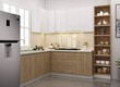 Tủ bếp đẹp Vũng Tàu   MDF phủ veneer sồi 