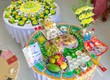 Mâm Cúng Đầy Tháng Thôi Nôi Tone Màu Xanh Lá Cho Bé Trai 