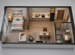 Officetel 31m2   Giá 2.8 tỷ chưa chiết khấu   1PN1WC Arcadia Kiến Á 