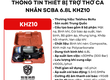 Thiết bị thở SCBA 6.8L KHZ10   đồng hành cùng ngành khai thác hầm mỏ 