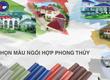 Xu Hướng Bố Trí Màu Sắc Mái Bình An Cho Không Giang Sống Hiện Đại 