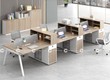 Bàn Làm Việc Nhân Viên Gỗ MDF Hiện Đại Sang Trọng 