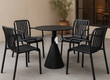 Bộ bàn cafe 4 ghế nhựa đúc TE KORIN 08W CC1580 S tại HCM 