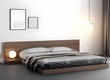 Giường Ngủ Gỗ Công Nghiệp Dạng Bệt Liền Tab Hiện Đại 