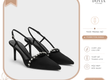 Giày Sandals Nữ Dovia Gót Vuông 5cm Cho nàng yêu đi dự tiệc siêu xinh 