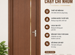 Cửa composite chạy chỉ nhôm    Điểm nhấn sang trọng cho không gian 