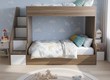 Giường Tầng Gỗ MDF Màu Nâu Sọc Vàng Hiện Đại, Đa Năng 