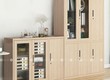 Tủ Hồ Sơ MDF Cánh Kính Gỗ Sáng Đa Năng 