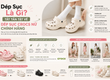 Dép Sục Crocs Nữ Chính Hãng   Dép Crocs Đế Cao Hack Dáng Chuẩn Auth Tại Poppy...