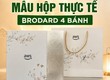 Mẫu hộp Brodard in logo thực tế của doanh nghiệp 