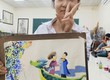 Khai giảng lớp vẽ ở Đa tốn Gia lâm 