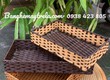 Khay mây nhựa chữ nhật 