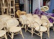 Ghế mây kết hợp lưới mắt cáo 