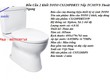 C320    thanh lý hàng mẫu  Bồn Cầu Hai Khối TOTO CS320DRT3 Nắp êm TC385VS,...