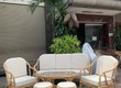 Bàn ghế sofa mây hiện đại kuwng V 