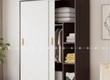 Tủ Quần Áo Cửa Lùa Phối Trắng Vân Gỗ MDF Hiện Đại 