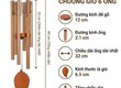 Chuông gió 6 ống màu vàng 