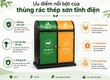 Thùng Rác Thép Sơn Tĩnh Điện Cho Nhà Máy, Khu Công Nghiệp 