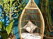 Ghế tổ chim mây tre decor chụp hình 
