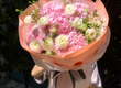 Bó Hoa Hồng Sáp Mix Cẩm Tú Cầu Tone Hồng Pastel 