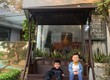 Xích đu đôi mây nhựa treo ngoài trời 