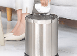 Thùng Rác Inox Không Nắp Cho Văn Phòng   Gọn Gàng Và Hiện Đại 