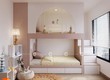 Giường Tầng MDF Màu Hồng Dễ Thương Cho Bé 