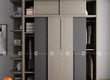 Tủ Quần Áo Cánh Lùa MDF Có Kệ Trang Trí Hiện Đại 
