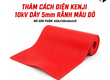 Thảm Cách Điện Kenji 10kv Dày 5mm Rãnh Màu Đỏ 