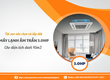 Chọn Điều hòa âm trần 3HP cho diện tích dưới 45m , như phòng khách, phòng làm việc...