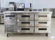 Thanh lý tủ bàn mát inox 6 hộc kéo   1m5   hiệu sanden intercool ...