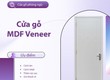 Cửa gỗ MDF Veneer   Cửa gỗ phòng ngủ cao cấp 