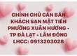 Chính chủ cần bán nhà mặt tiền phường Xuân Phương   Tp  Đà Lạt 