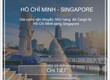 Giá cước vận tải hàng không  air cargo  từ hồ chí minh sang singapore 
