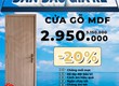 Cửa gỗ MDF   Hiện đại sang trọng 