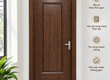 Cửa thép vân gỗ 1 cánh   sang trọng, bền đẹp, chắc chắn 