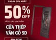 Cửa thép 5D   Bền đẹp, sang trọng, an toàn 